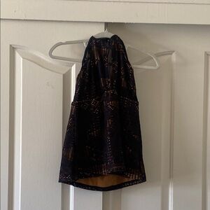 MOSSIMO Black and Tan Halter Top. Size L